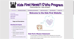 Desktop Screenshot of kidsfirsthawaii.com
